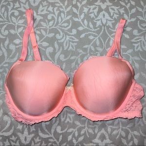 Victoria’s Secret Coral Dream Angels Lined Demi Bra